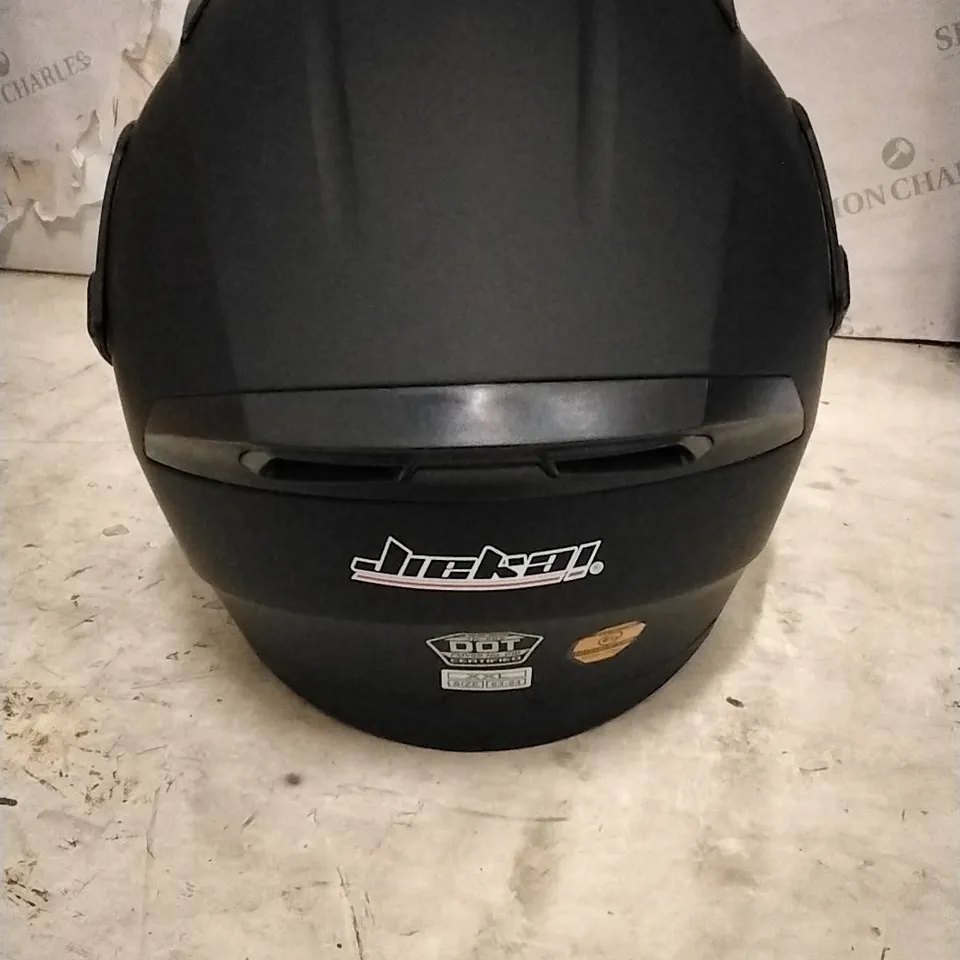 2XL MOTORCYCLE HELMET MATTE BLACK