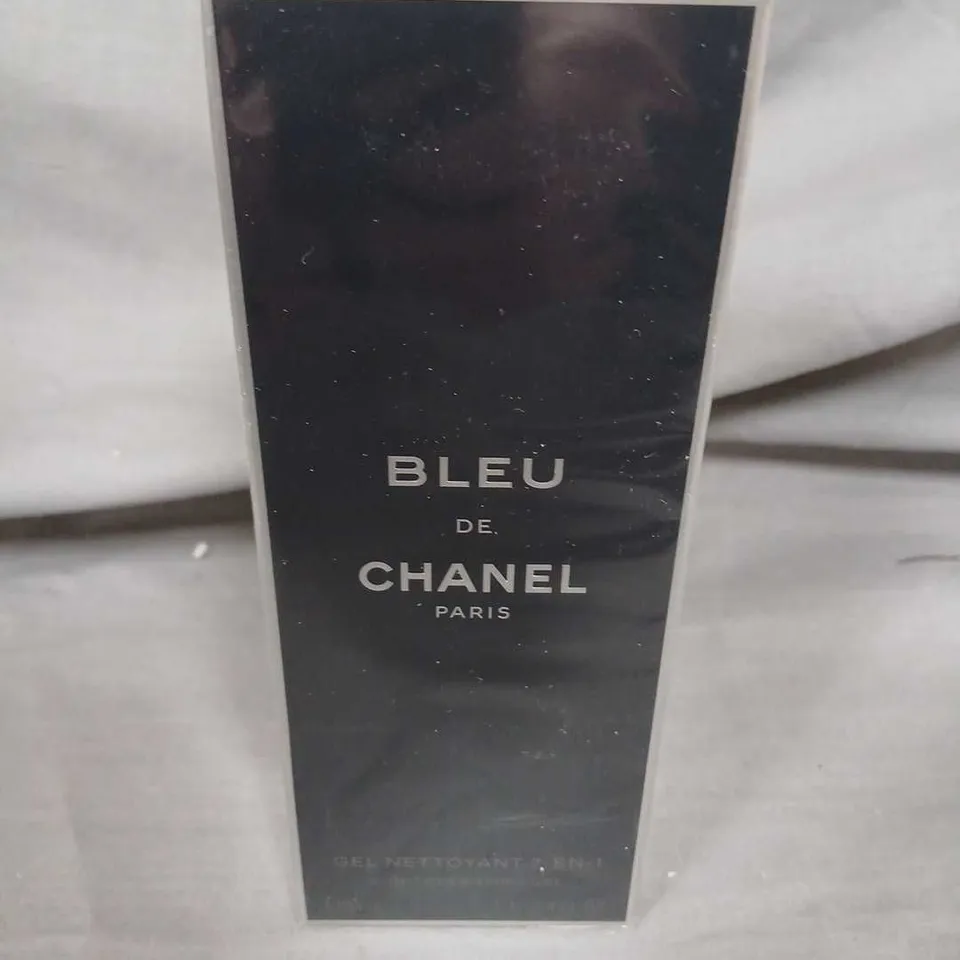 BOXED SEALED BLEU DE CHANEL PARIS 2-IN-1 CLEANSING GEL - 100ML