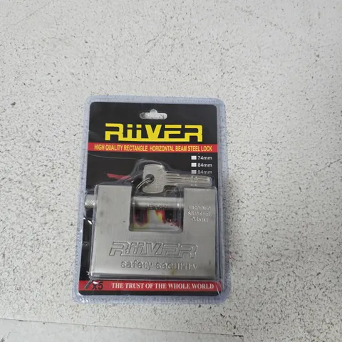 RIIVER PADLOCK β 94MM HARDENED STEEL (BOXED)