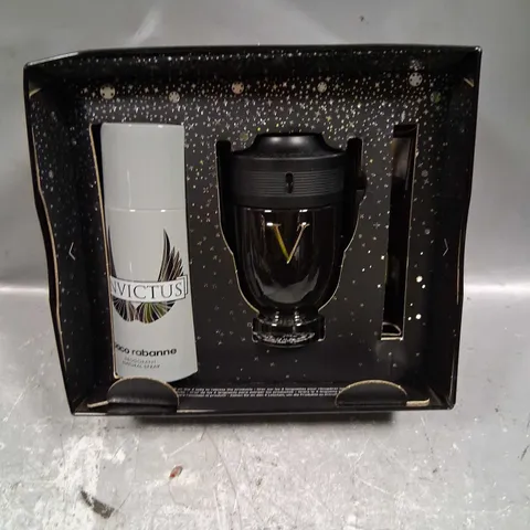 BOXED PACO RABANNE INVICTUS GIFT SET- DEODORANT AND EAU DE PARFUM 100ML ONLY