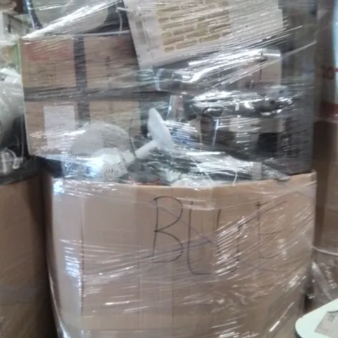 PALLET CONTAINING A LARGE QUANTITY OF ELECTRICAL ITEMS TO INCLUDE;FAN,AIR COOLER,TOASTER,IRON,KETTLE