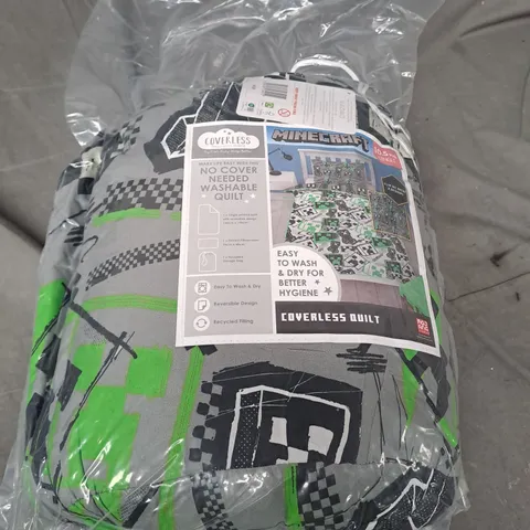 SEALED MINECRAFT COVERLESS QUILT - SINGLE - 10.5 TOG 