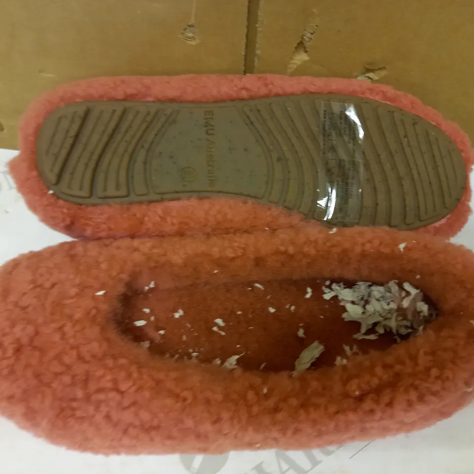 EMU MIRA TEDDY SHEEPSKIN SLIPPER - MINERAL RED COLOUR
