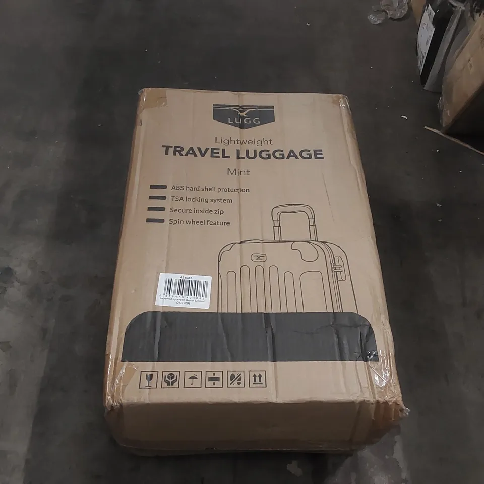 BOXED LUGG LIGHTWEIGHT TRAVEL SUITCASE 