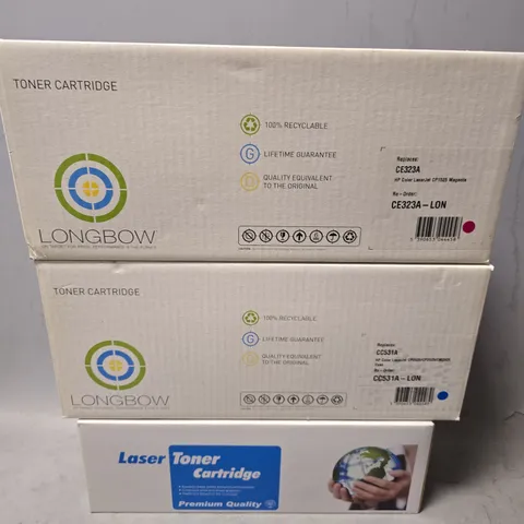 BOX OF APPROXIMATELY 8 ASSORTED BOXED LASER TONER CARTRIDGES IN VARIOUS MODELS
