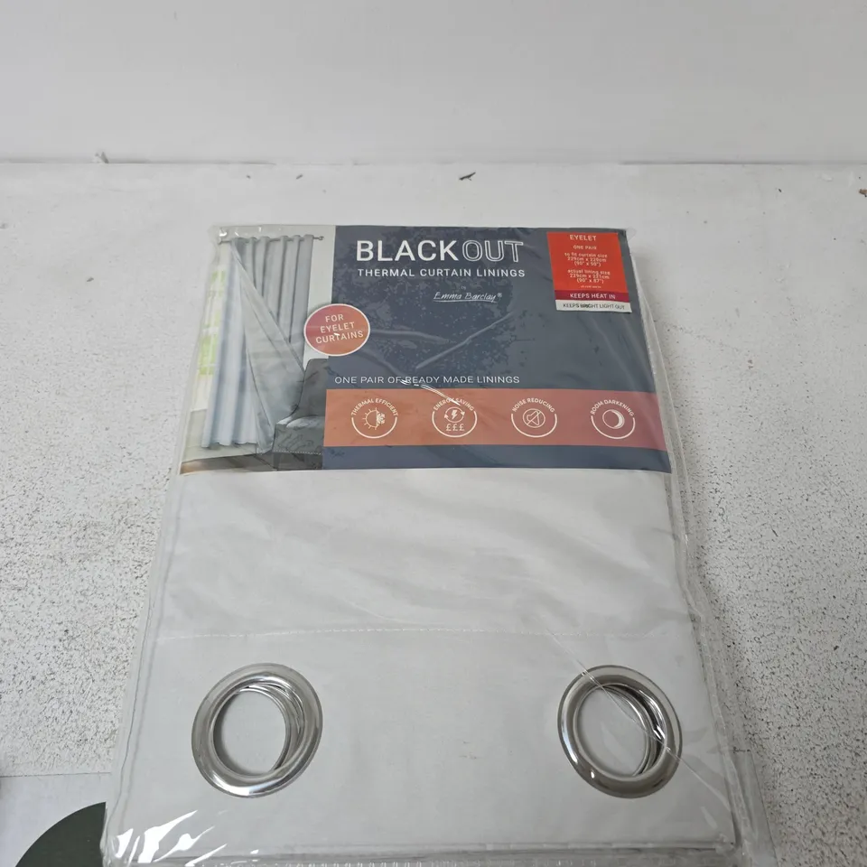 EMMA BARCLAY BLACKOUT THERMAL CURTAIN LININGS – 229CM X 229CM