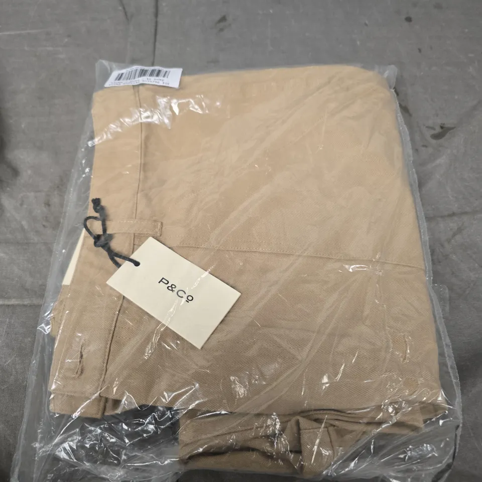 P&CO LIGHT BROWN TROUSER SIZE UK 34 
