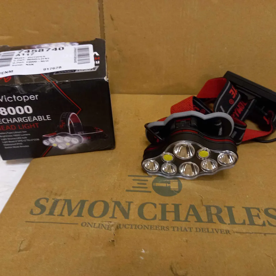 VICTOPER V8000 RECHARGABLE HEAD LIGHT 