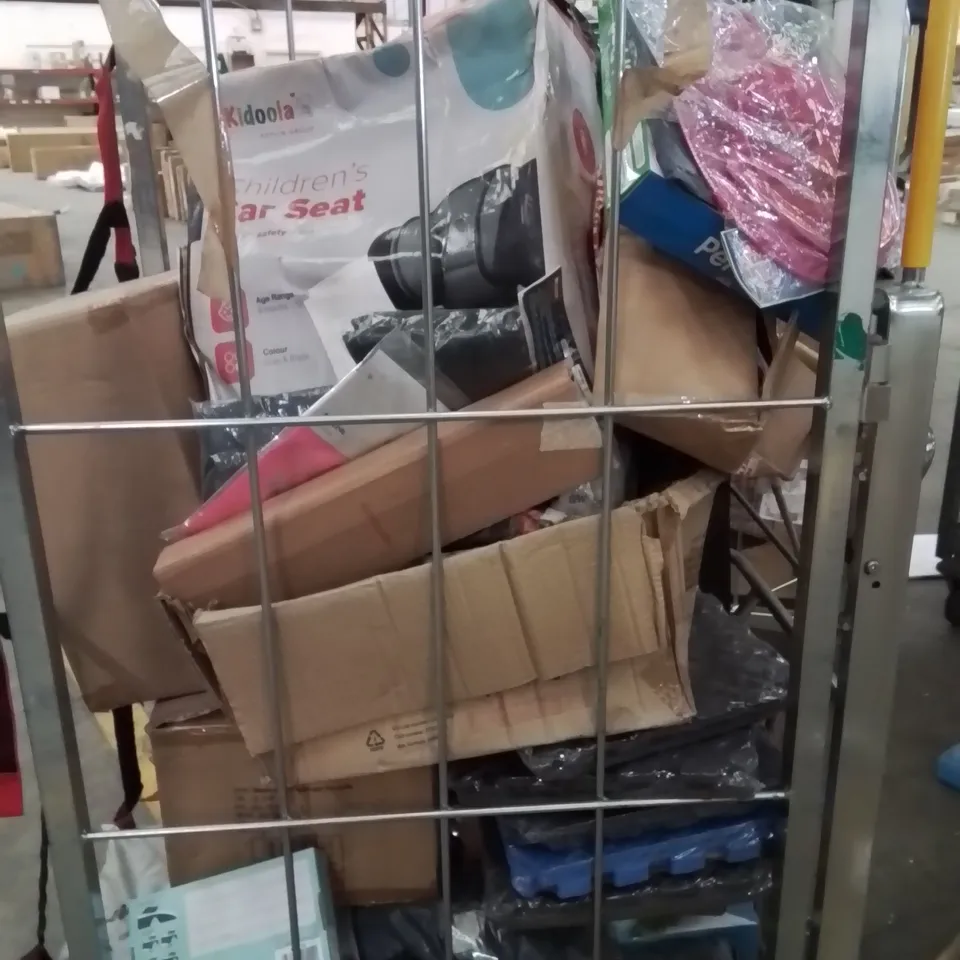 CAGE CONTAINING VARIOUS HOUSEHOLD/GARDEN ITEMS ETC.