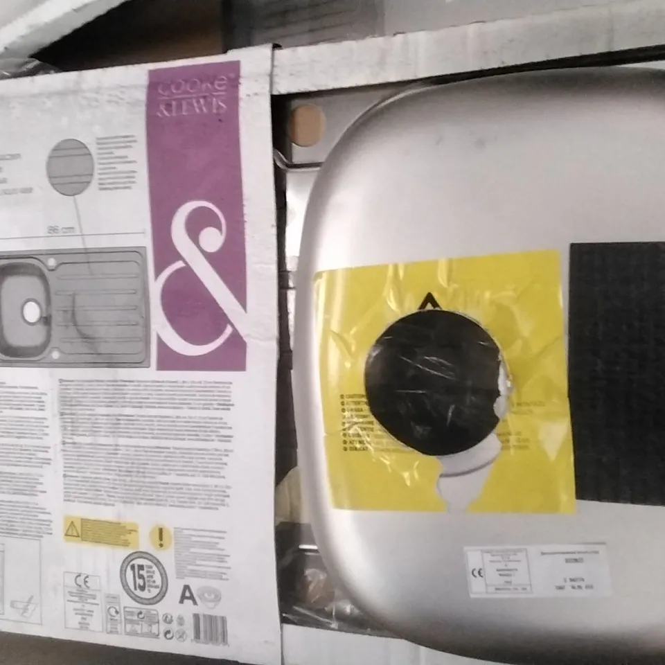 BOXED NAKAYA 1 BOWL SINK AND DRAINER 