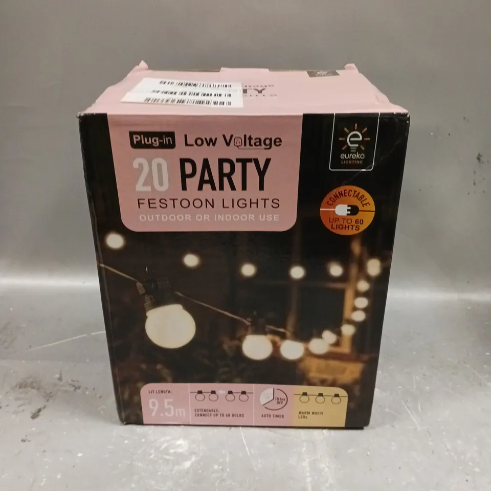 BOXED CONNECTABLE PARTY FESTOON LIGHTS RRP £29.99