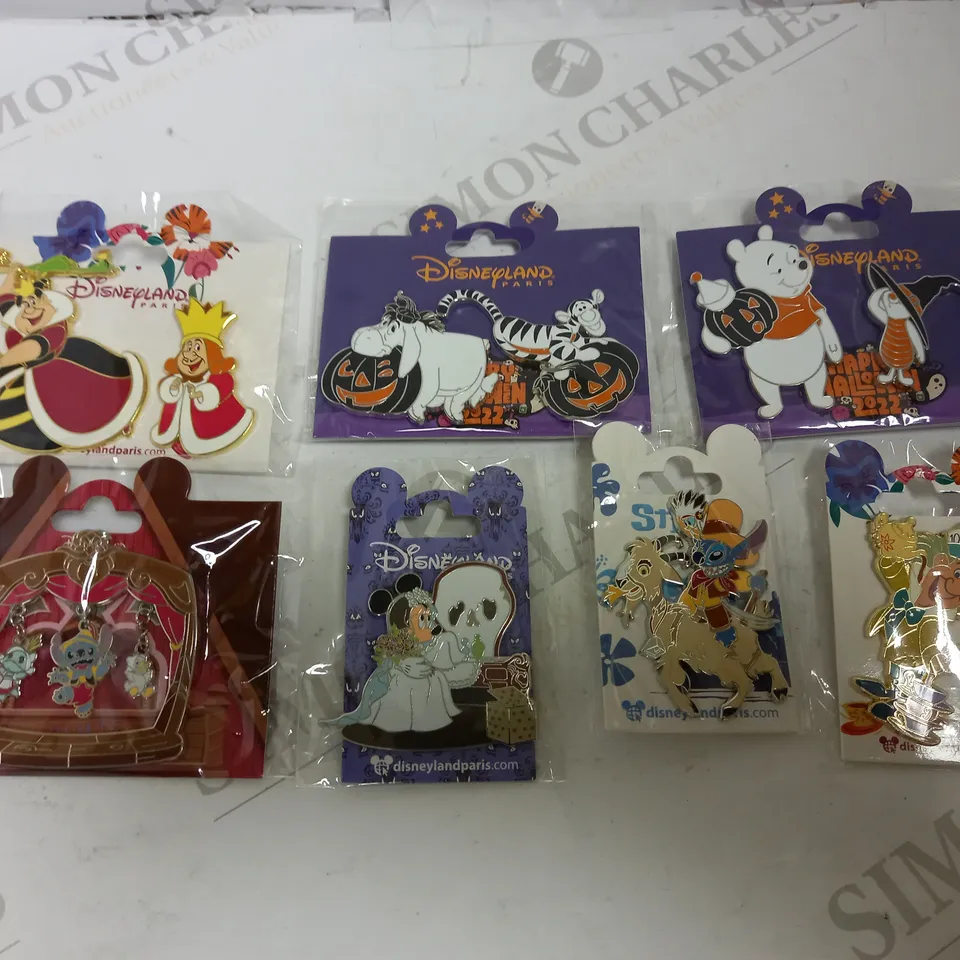 LOT OF 7 DISNEYLAND PARIS COLLECTIBLE PINS