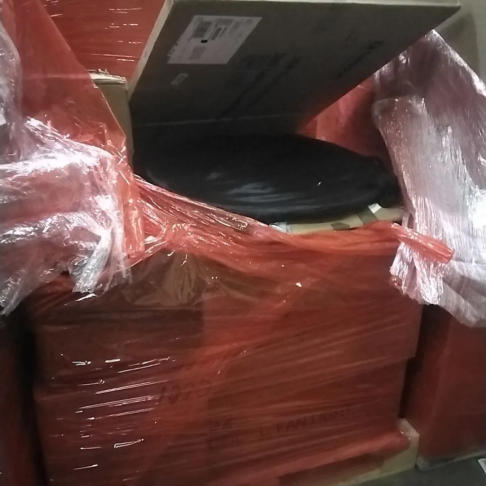 PALLET OF HOUSEHOLD ITEMS TO INCLUDE 360W SEMI FLEXIBLE MONOCRYSTALINE SOLAR PANEL,PHOTOGRAPHY BACKDROP,PICTURE FRAMES, SAFE AND OTHER ASSORTED ITEMS....