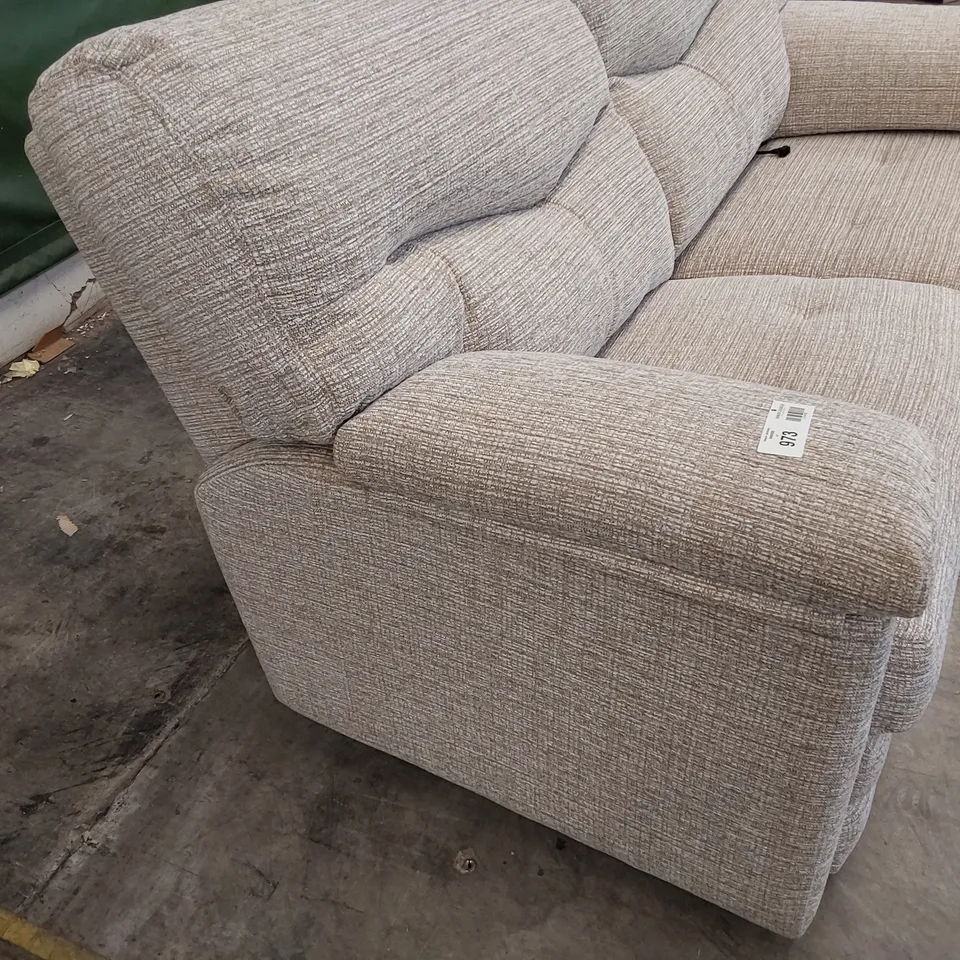 QUALITY BRITISH DESIGNER G PLAN STRATFORD TWO SEATER SOFA LOOM SHALE FABRIC 