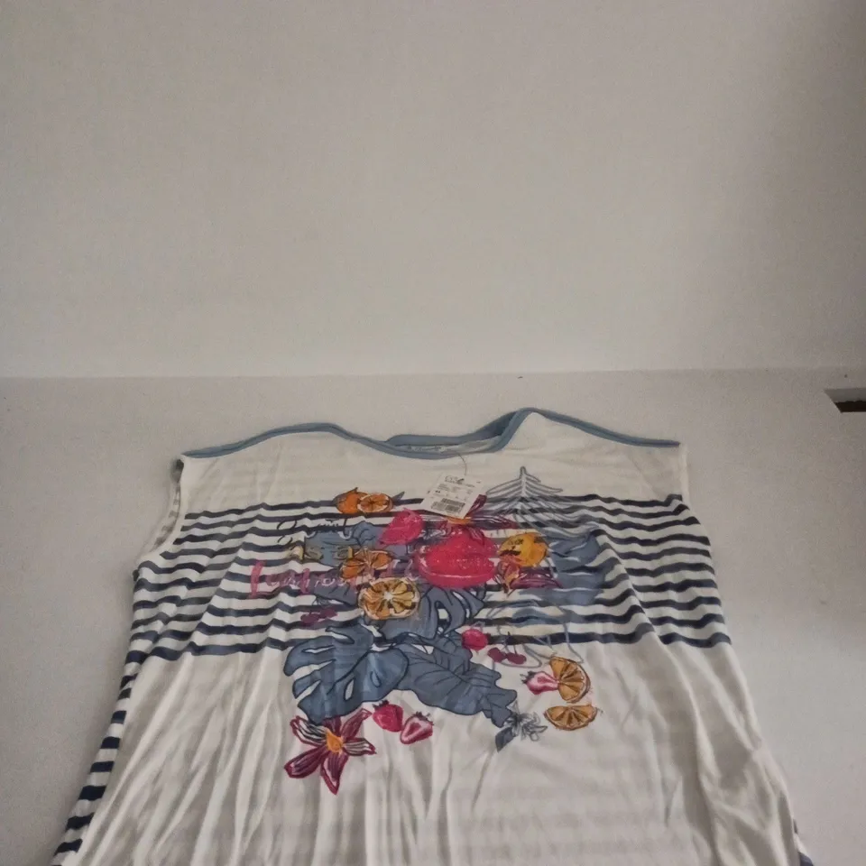 BARBARA LABEK THELMA 6 SLEEVELESS T SHIRT UK 18 TAGGED