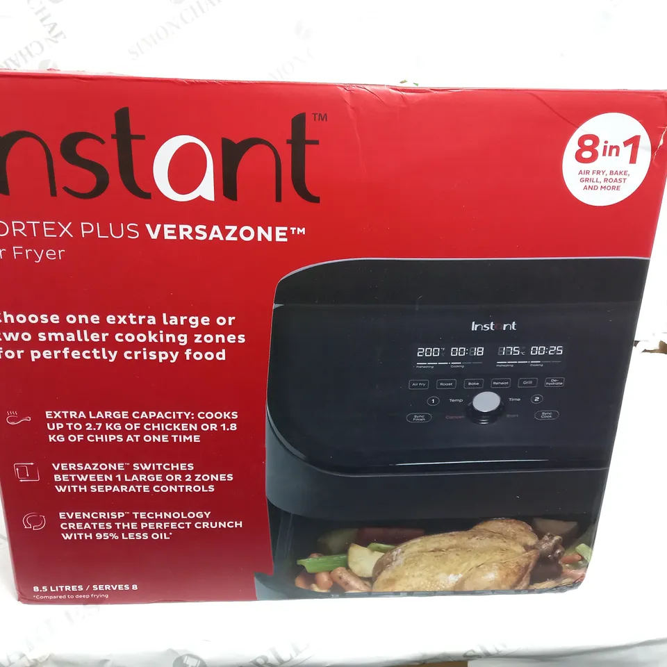 BOXED INSTANT VORTEX PLUS VERSAZONE AIR FRYER 