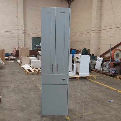 DESIGNER TALL BATHROOM UNIT WITH 2 DOORS 