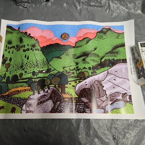 LANGDALE BOULDERS BY BETHAN THORSBY – ART PRINT