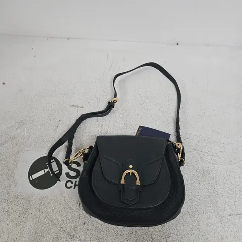PAUL COSTELLOE DRESSAGE GREEN PEBBLED LEATHER HANDBAG