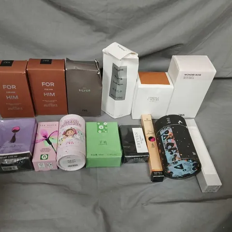 APPROXIMATELY 15 ASSORTED BOXED FRAGRANCES TO INCLUDE; ZARA, FAR AWAY, WARMKISS AND JASMINE