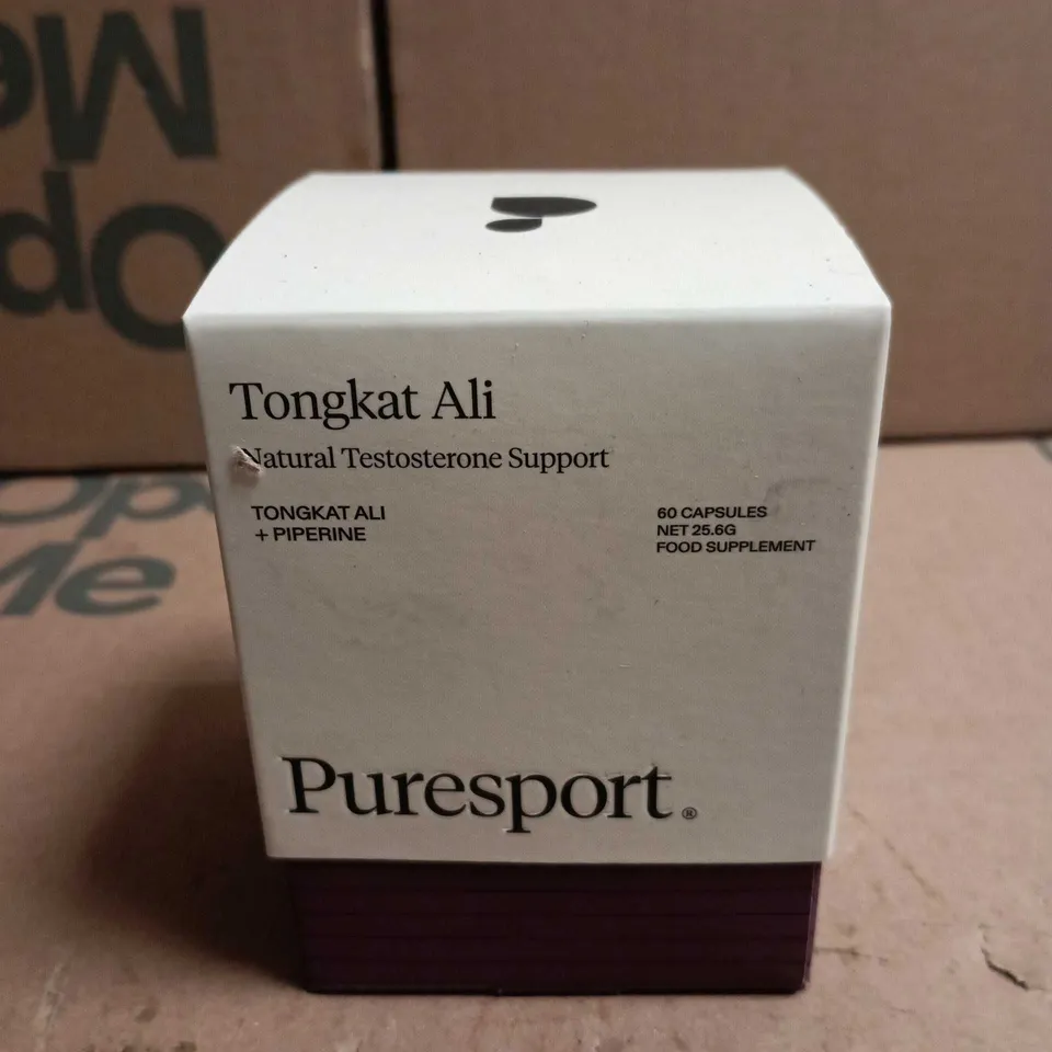 PURESPORT TONGKAT ALI + PIPERINE – NATURAL TESTOSTERONE SUPPORT, 60 CAPSULES