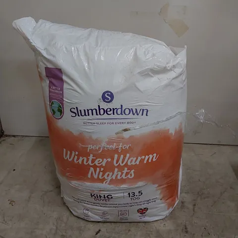BAGGED SLUMBERDOWN WARM WINTER NIGHTS 13.5 TOG DUVET // SIZE: KING