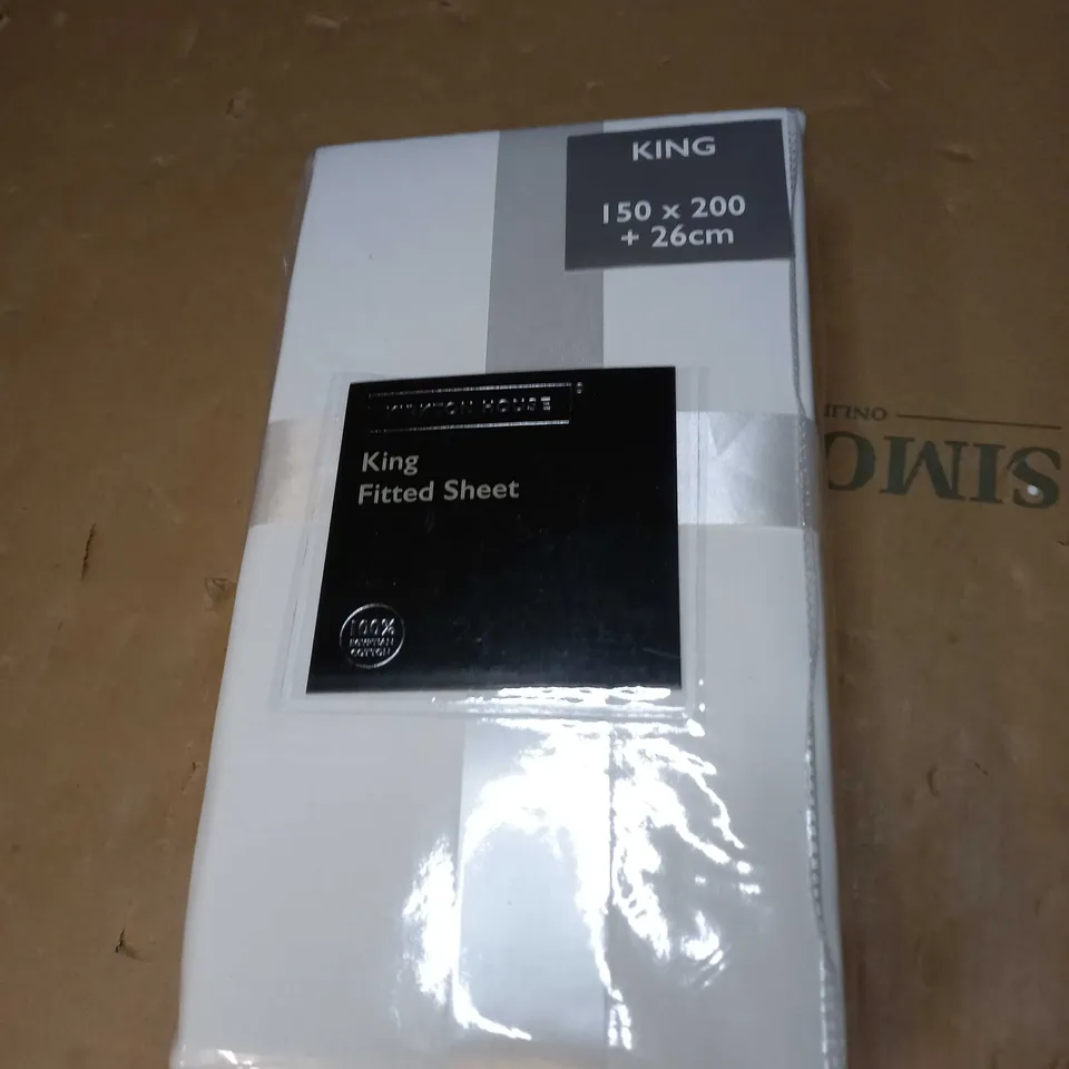 KIRKTON HOUSE KING FITTED SHEET 150 X 200 + 26CM