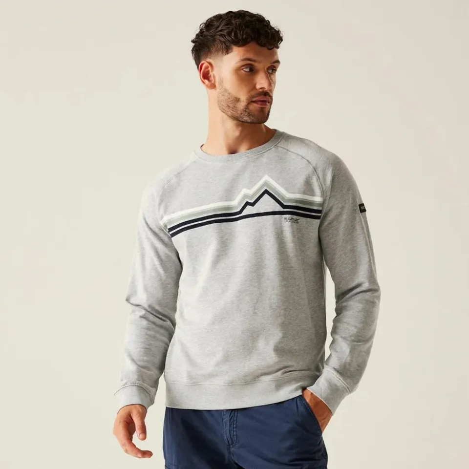 BRAND NEW REGATTA MENS NITHSDALE SWEATSHIRT GREY SIZE XL