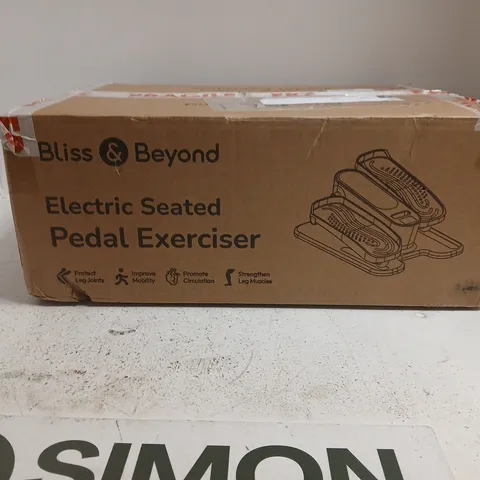 BLISS & BEYOND ELECTRIC SEATED PEDAL EXERCISER – BOXED