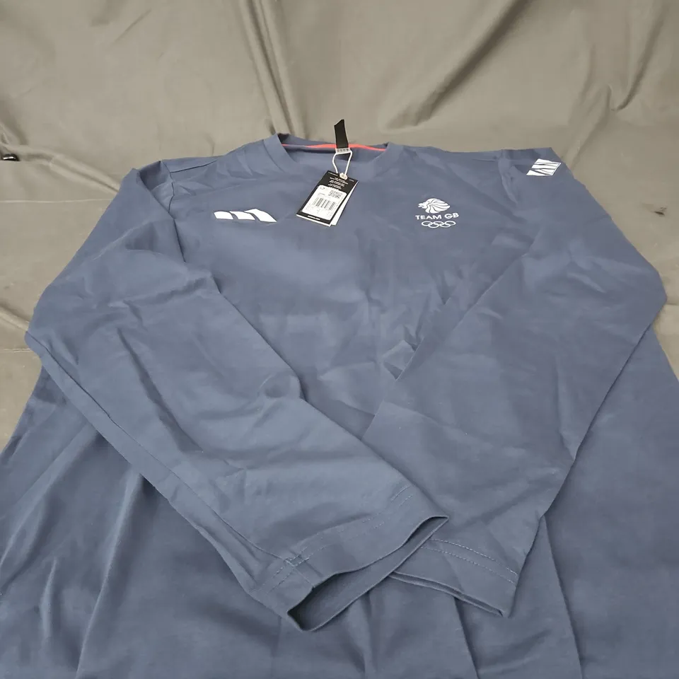ADIDAS TEAM GB LONG-SLEEVE TRAINING TOP – UK M