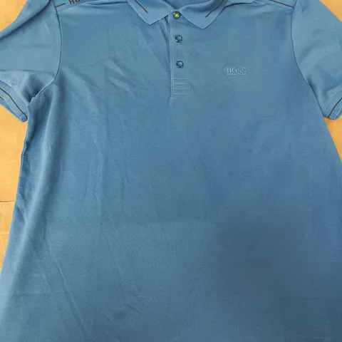 HUGO BOSS SLIM FIT POLO TOP IN BLUE SIZE XL