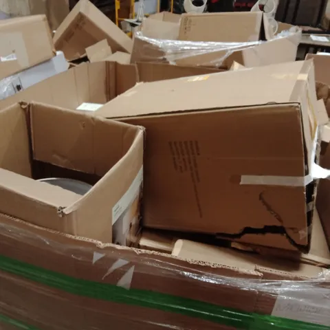 PALLET OF ASSORTED DESIGNER LIGHTING PRODUCTS TO INCLUDE;FLOOR LAMP,TABLE LAMP, CEILING LIGHT