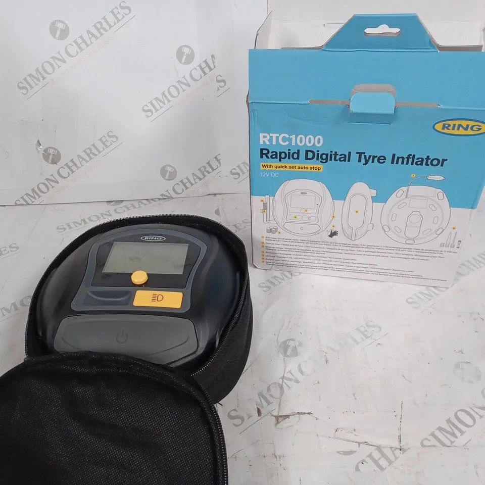RING RTC1000 RAPID DIGITAL TYRE INFLATOR