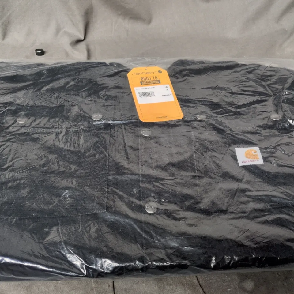 CARHARTT WASHED DUCK BARTLETT JACKET – UK XL, BLACK