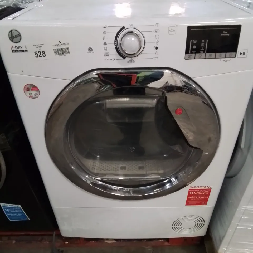 HOOVER HLE C10DCE TUMBLE DRYER FREESTANDING FRONT-LOAD 22 LBS (10 KG) B WHITE