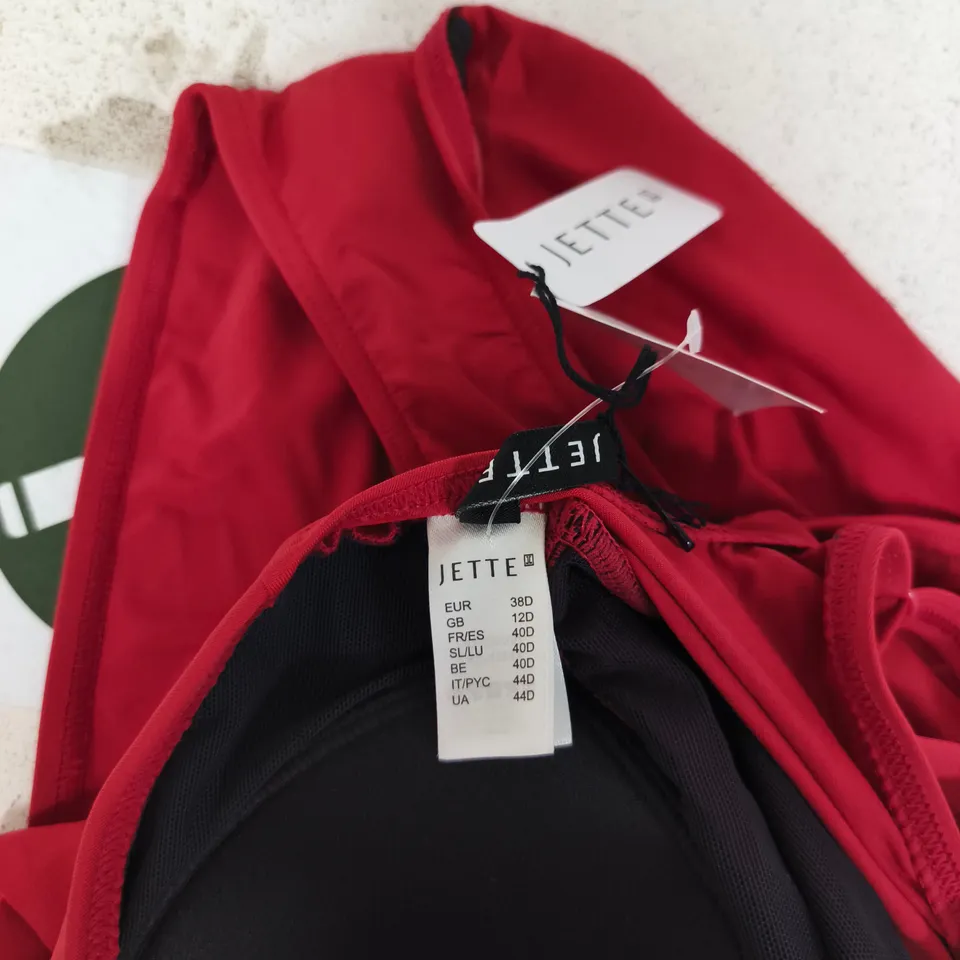 JETTE RED ONE-PIECE SWIMSUIT – UK 12 D (EU 38D)