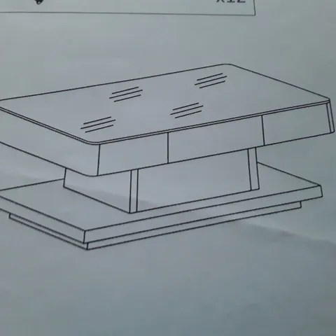 BOXED COFFEE TABLE BCT021WH (2 BOXES)