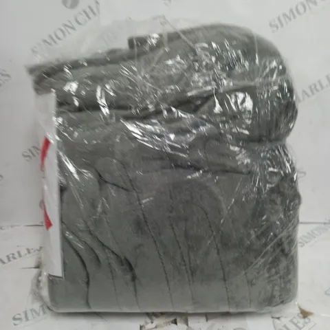 BOXED COZEE HOME OVERSIZED HEATED WRAP IN SILVER/GREY