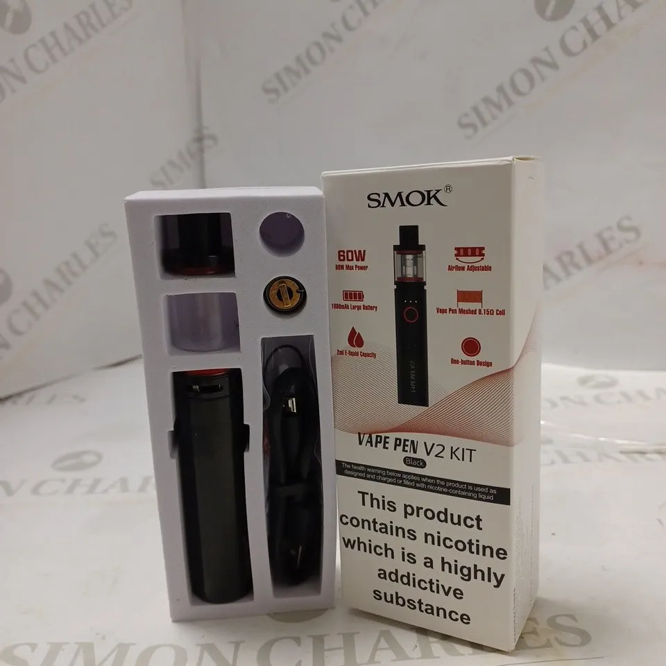 BOXED SMOK VAPE PEN V2 KIT - BLACK.
