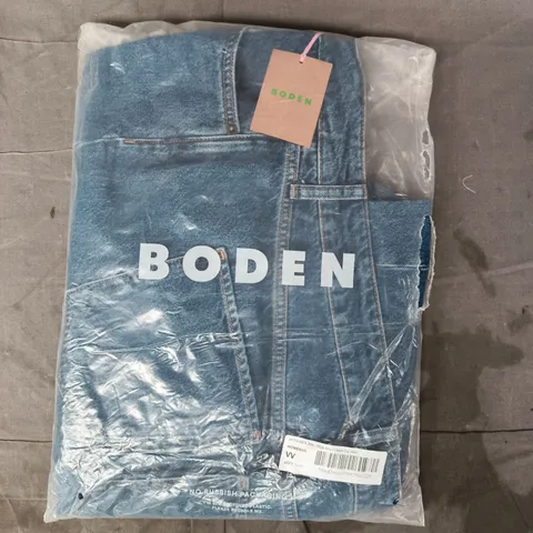 BAGGED BODEN HIGH RISE COLUMN LEG JEANS IN BLUE SIZE 30R