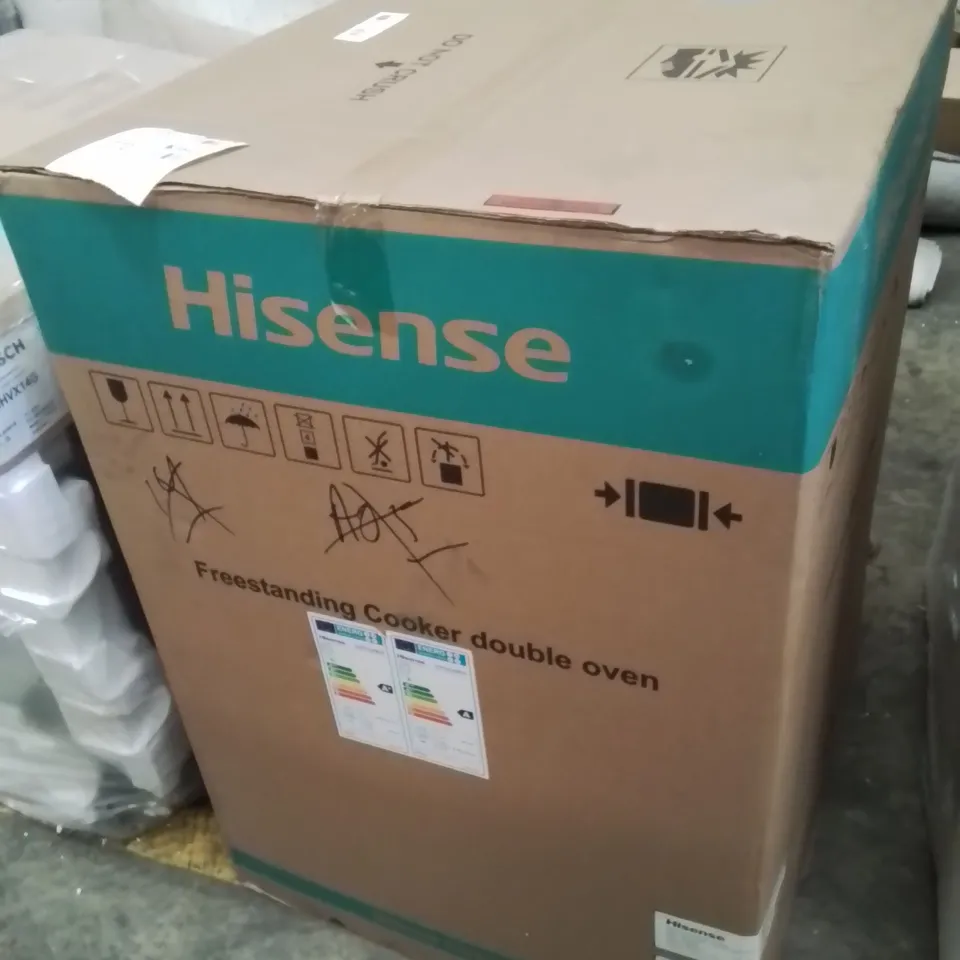 BOXED HISENSE BLACK ELECTRIC COOKER HDE3211BBUK