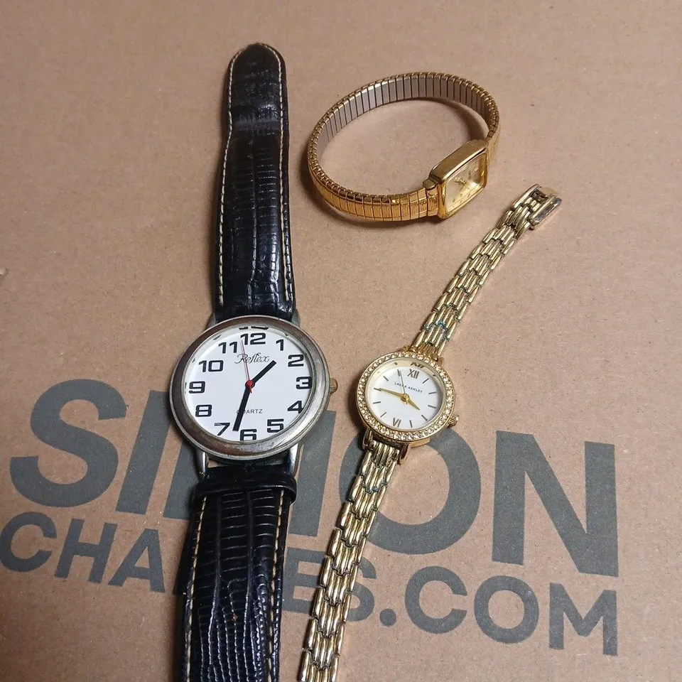 3 X ASSORTED WRIST WATCHES IN VARIOUS DESIGNS 