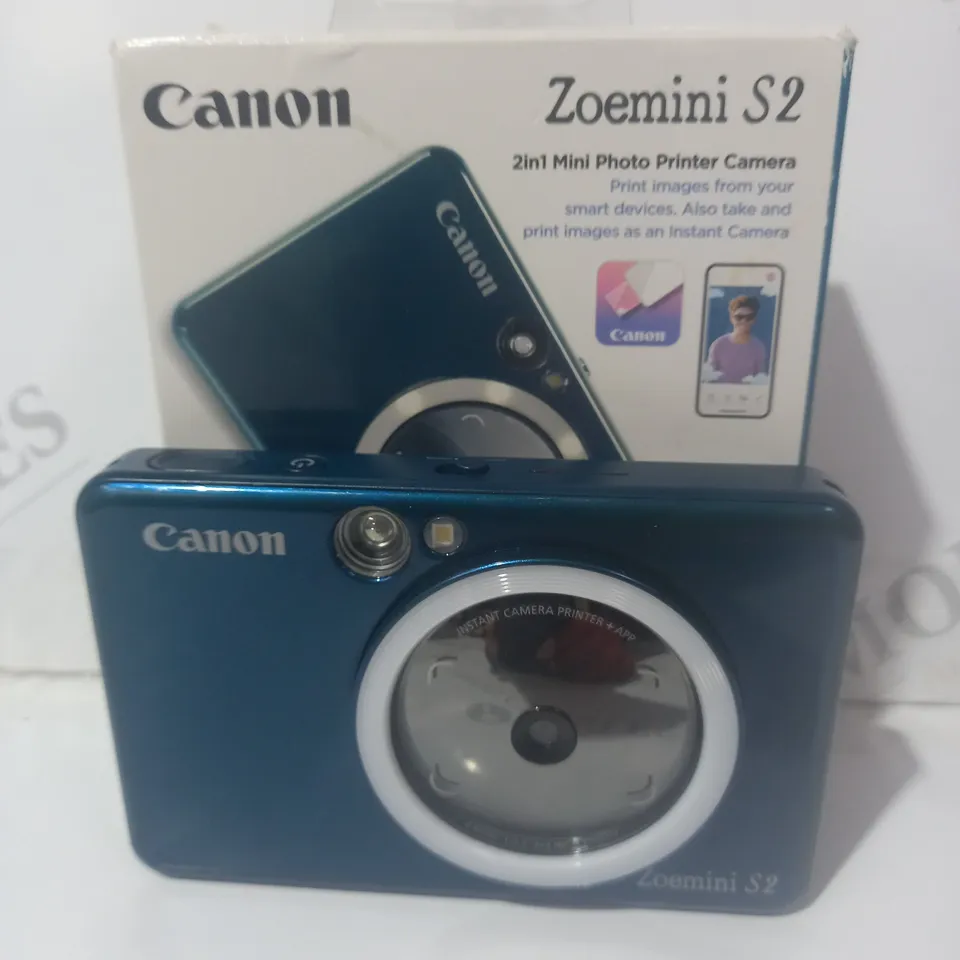 BOXED CANON ZOEMINI S2 2-IN-1 MINI PHOTO PRINTER CAMERA