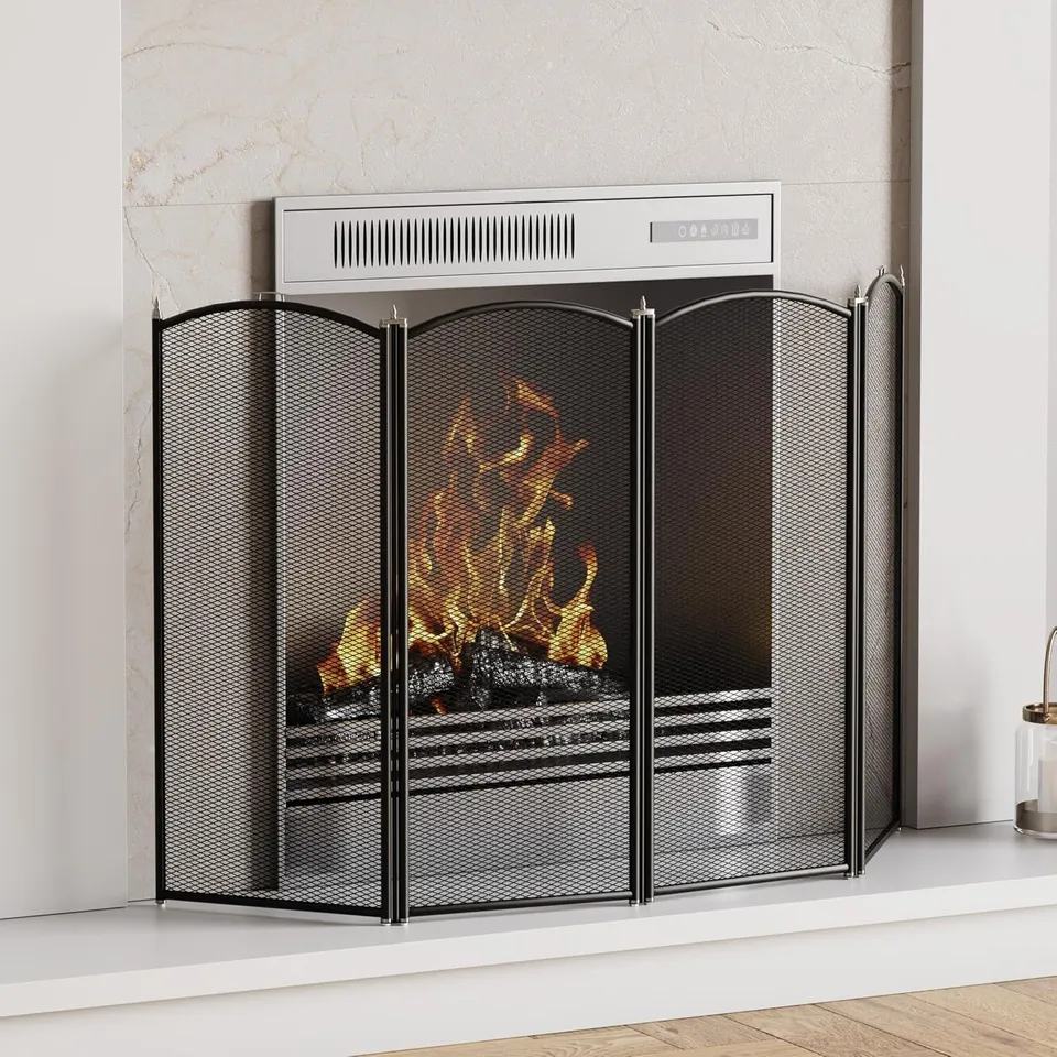 BOXED FIRE VIDA STANTON 4 PANEL FIRE GUARD
