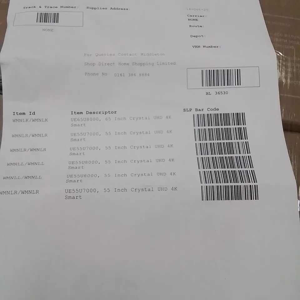 PALLET CONTAINING APPROXIMATELY 10  DAMAGED TVS