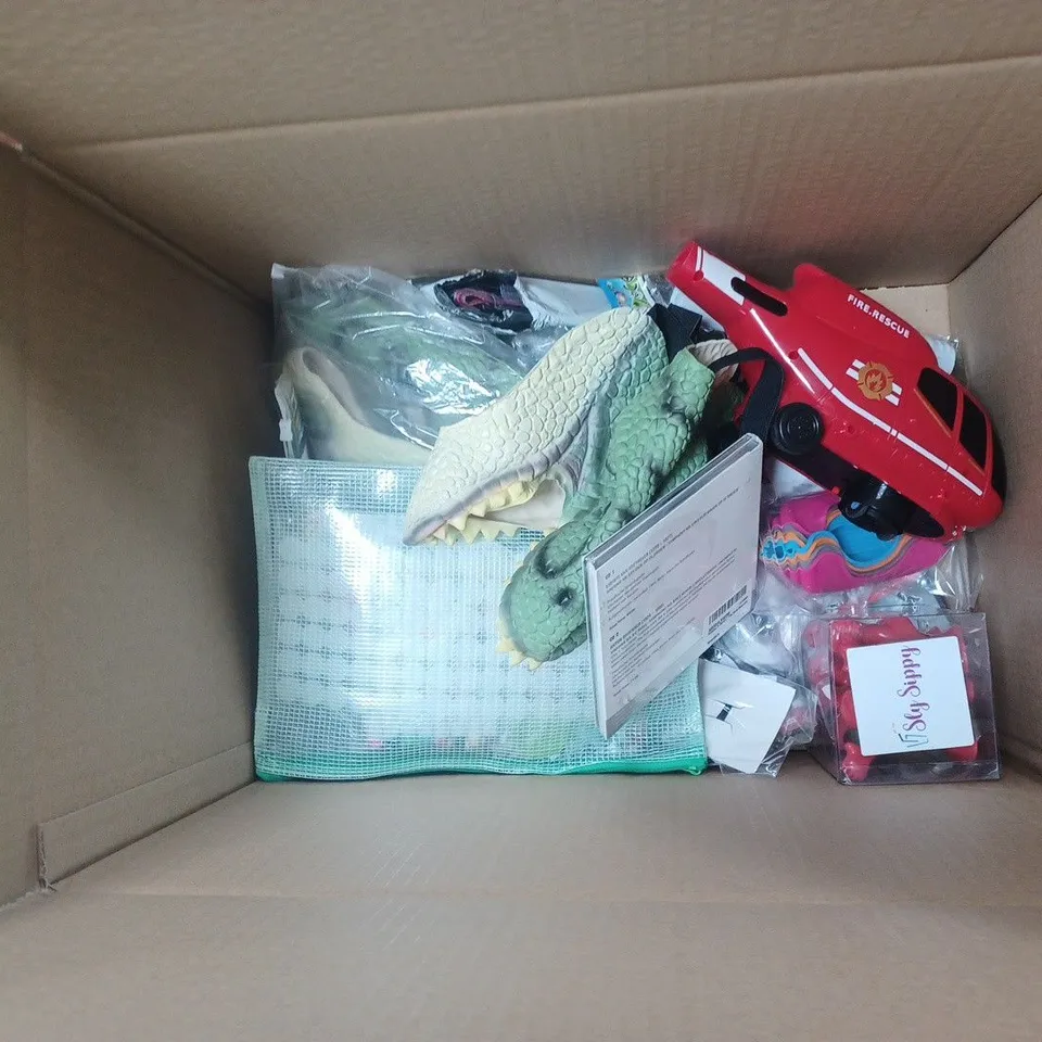 APPROXIMATELY 20 ASSORTED ITEMS INCLUDING KIDS TOYS,CDS,MASKS
