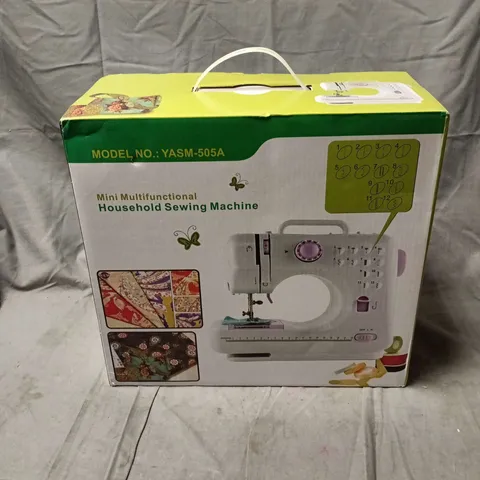 MINI MULTIFUNCTIONAL HOUSEHOLD SEWING MACHINE – MODEL YASM-505A (BOXED)