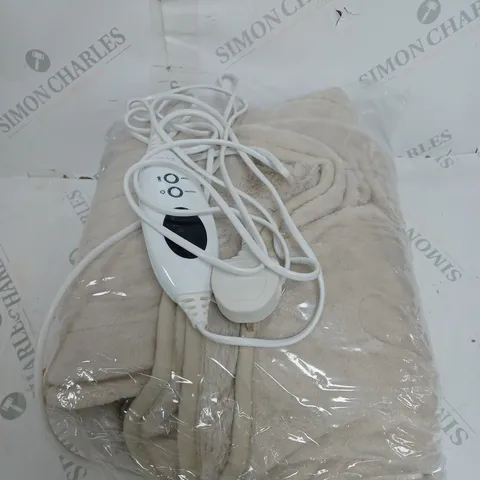 BOXED COZEE HOME HEATED BLANKET IN STONE 