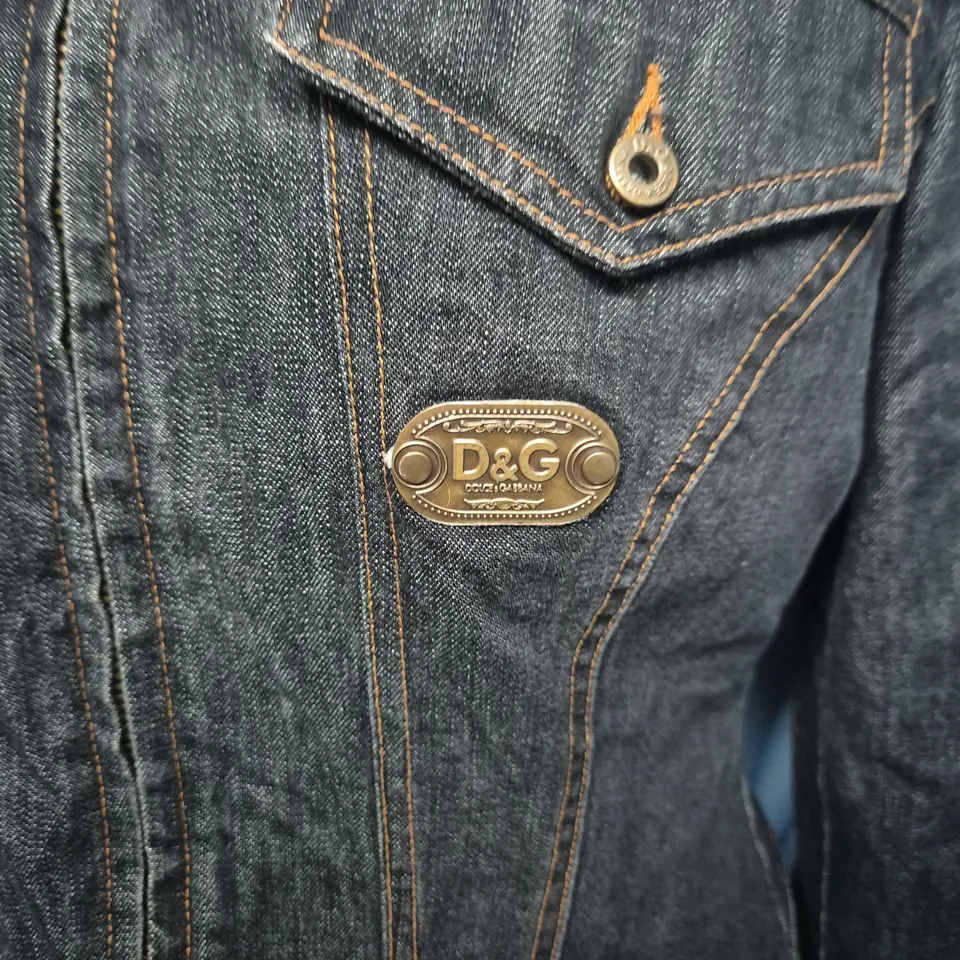 DOLCE & GABBANA DENIM JACKET – DARK INDIGO, MEN'S, UK SIZE M