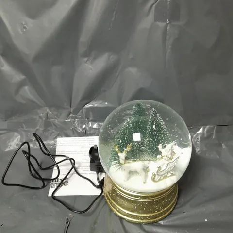 SANTA EXPRESS CHRISTMAS CHARACTER MUSICAL SNOW GLOBE